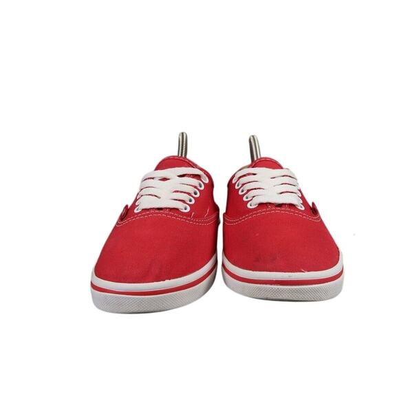 Vans Shoes Womens 5.5 Sneakers Authentic Lo Pro Skate Casual Red Canvas Lace Up - Picture 3 of 12